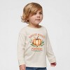 The Juniper Shop Harvest Market Pumpkins Local Organic Toddler Long Sleeve Tee - 2T - Natural - 3 of 4