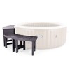 Intex 28429EP PureSpa Plus Portable Inflatable Hot Tub Bubble Jet Spa, 77 Inch x 28 Inch & 28514E Medium PureSpa Accessories Benches (2 Pack) - 3 of 4