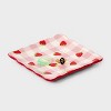Strawberry and Gingham Print Ceramic Jewelry Tray - A New Day™ Red/White - 2 of 2