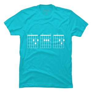 Men's Design By Humans Rocking Dad Guitar Chords By HoangCathrine T-Shirt - 1 of 2