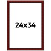 PosterPalooza | Weathered Red Picture Frame - UV Acrylic, Foam Board Backing, Hanging Hardware - 2 of 4