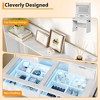 Dresser with Mirror and Light, Modern Wooden Dresser with LED Mirror and Power Outlet, 3 Lighting Modes - 4 of 4