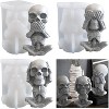 JDICTION 3D "Not Speak" Skull Silicone Mould: Candle/Skeleton Epoxy Resin/Soap/Chocolate/Candy/Cake Decor/Plaster Clay Mold - 3 of 4