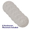 Two Tone Cotton 15" Round Woven Placemat Sets by Sweet Home Collection™ - 2 of 4