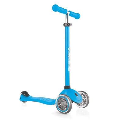 Globber Primo Sky Blue 3-Wheel Kids Kick Scooter with Adjustable Height and Comfortable Grips for Boys and Girls