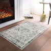 Vintage Rug Soft  Non Slip Plush Carpet Low Pile Stain Resistant Floor Cover Oriental Accent  Rug for Living Room Bedroom Nursery,Grey/2'x3' - 3 of 4