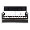 NicBex Twin Size Wooden Daybed, Modern Sofa Bed Frame with 2 Storage Drawers and Bedside Shelves for Boy and Girl - 3 of 4