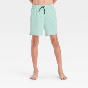 Boys' Solid Hybrid Swim Shorts - art class™ - 1 of 3
