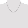 Black Bow Jewelry 0.8mm, Sterling Silver Square Snake Chain Necklace - 2 of 4