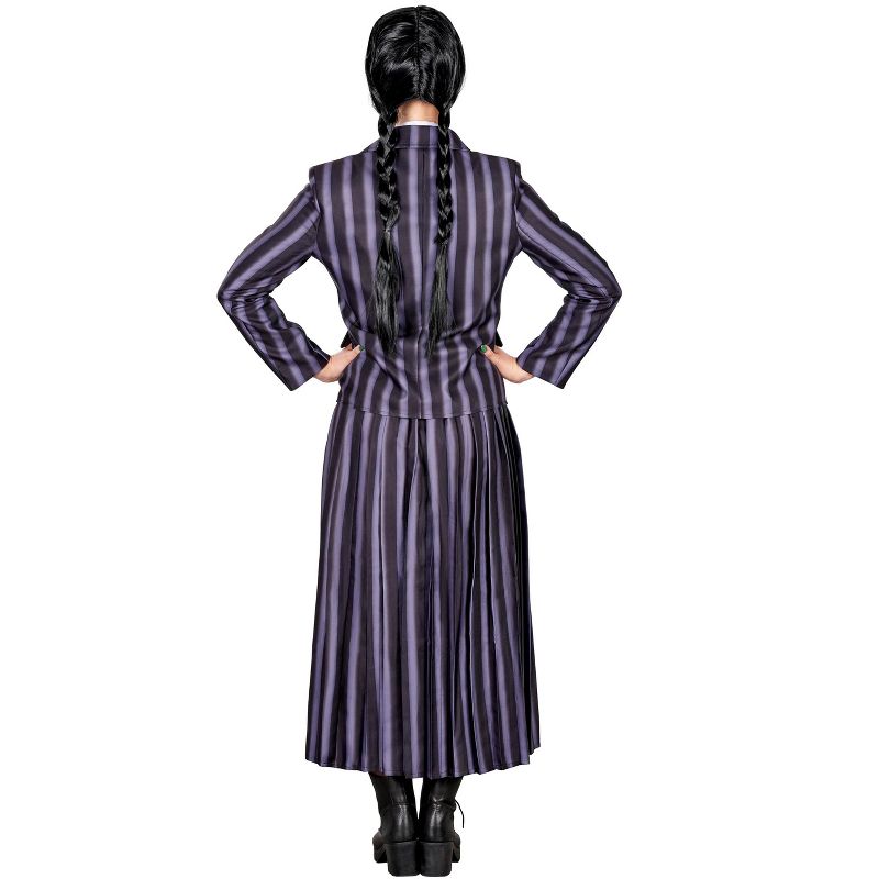 Orion Costumes Wednesday Inspired Gothic School Uniform Adult Costume, 3 of 4