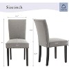 Acekool Upholstered Dining Chairs Set of 2, Nailhead Trim, Sturdy Wood Legs, Fabric Accent Chairs for Dining Room & Kitchen - 2 of 4