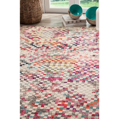 Reversible Rectangular Grey Synthetic 3' x 5' Stain-Resistant Rug