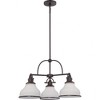 Quoizel Lighting Grant 3 - Light Chandelier in  Palladian Bronze - 3 of 4