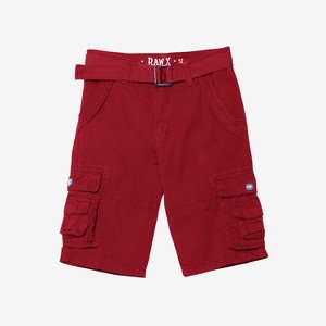 RAW X Boy's Belted Twill Cargo Shorts - 1 of 4