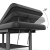 Dolonm 31.5" Professional Massage Bed w/Chest Opening - 700lbs Round Steel Legs, Luxe PU Leather - Salon & Home Spa - Black - 4 of 4