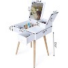 Vanity Desk MDF Dressing Vanity Table Makeup Desk with Flip Top Mirror and 2 Drawers Dressing Table for Bedroom White - 2 of 4