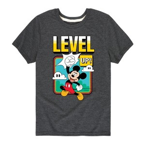 Boys' - Disney - Mickey Level Up Short Sleeve Graphic T-Shirt - 1 of 4