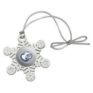 Drake Secondary Logo Metal Snowflake Christmas Tree Holiday Ornament - 1 of 3