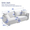 88" Modern Chenille Sectional Sofa,3 Seat Couch with 2 Extra Pillows and Thickly Padded Back for Living Room,Apartment-Baofuwish - 4 of 4