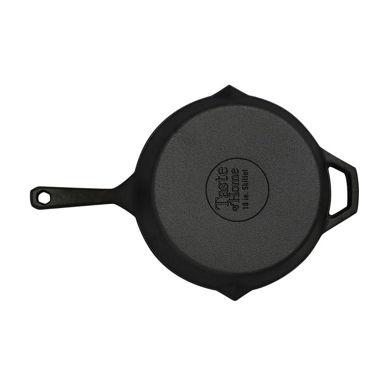 Taste of Home® Pre-Seasoned Cast Iron Skillet with Pour Spouts and Handles, 3 of 7