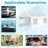 10' x 20' Heavy Duty Carport, Portable Car Canopy with Roll-up Ventilated Windows & Removable Sidewalls, Garage Car Port for Car Truck Boat Garden - 2 of 4