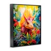 Stupell Industries Colorful Dinosaur in Jungle Framed Giclee Art - 2 of 4