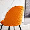 DOMETOUR Modern Velvet Dining Chairs Set of 4 for Living Room Outdoor Lounge - 4 of 4