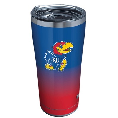 NCAA Kansas Jayhawks 20oz Ombre Stainless Steel Tumbler with Lid