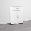 Kendall 24" 1 Drawer/2 Door Base Storage Cabinet, White - 4 of 4