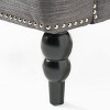 PAGED Modern Accent Chair, Button Tufted Arm Chair with Turned Wooden Legs, Living Room Reading Chair for Bedroom - 4 of 4