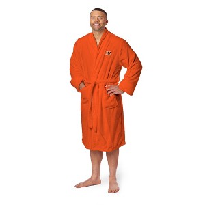 Cincinnati Bengals NFL L/XL Silk Touch Bathrobe 26x47 Inches - 1 of 4
