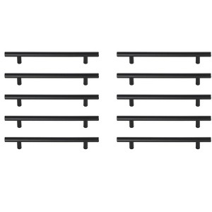 Elegant Lighting Quinn 6-5/16Inch Center to Center Matte Black Bar Pull Multipack (set of 10) - 1 of 4