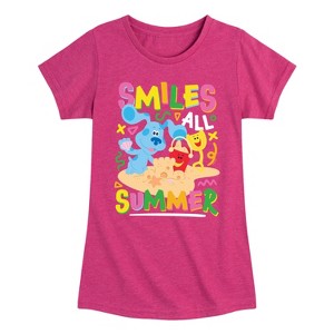 Girls' - Blue's Clues & You! - Smiles All Summer Fitted Short Sleeve Graphic T-Shirt - 1 of 3