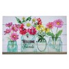 Northlight Welcome Friends Spring Bouquet Doormat 18" x 30" - 2 of 4