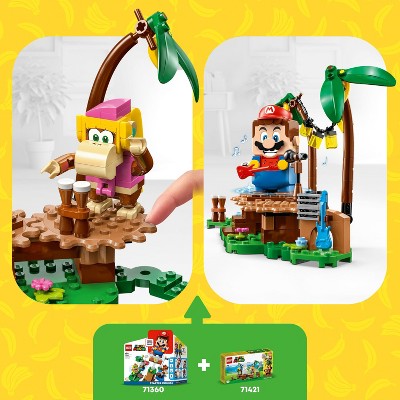 LEGO Super Mario Dixie Kong&#39;s Jungle Jam Expansion Set Building Toy 71421