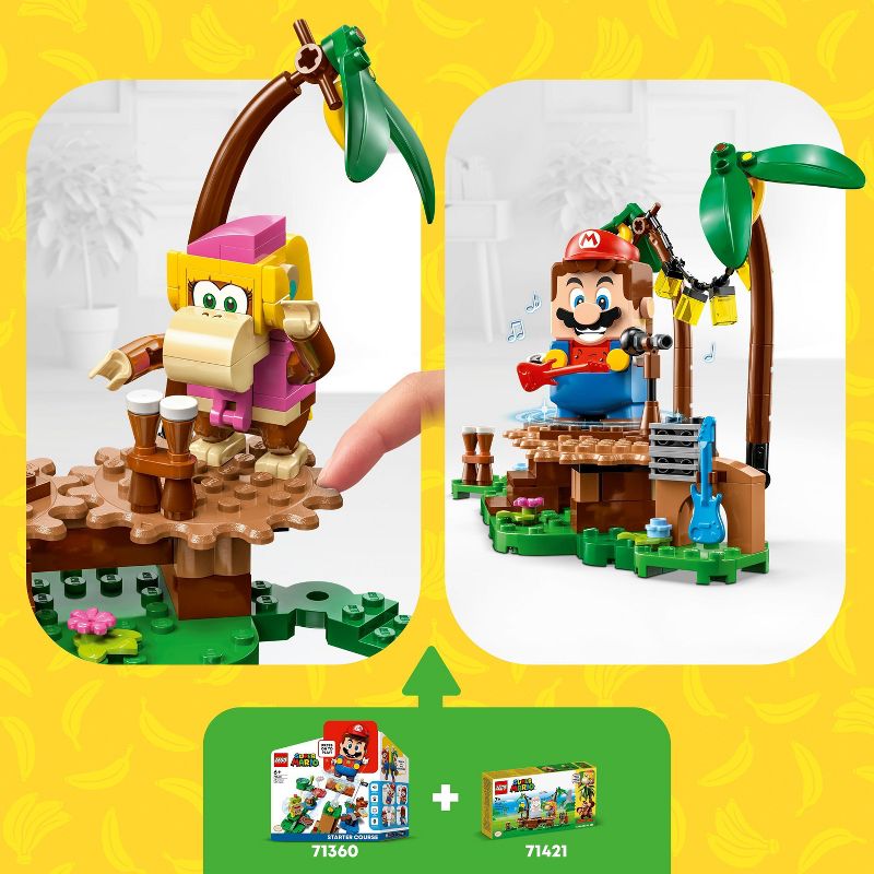 LEGO Super Mario Dixie Kong&#39;s Jungle Jam Expansion Set Building Toy 71421, 6 of 8