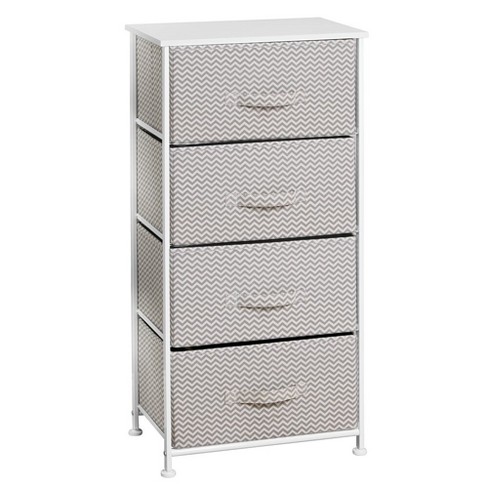 Mdesign Child Kids Vertical Dresser Storage Tower With 4 Drawers