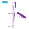 Unique Bargains Polyester Wear-resistant Lightweight ID Card Neck Lanyards with Hook 25 Pcs - 2 of 4