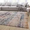 Merrick Lane Distressed Vintage Medallion Area Rug - Micro Polyester - 4 of 4