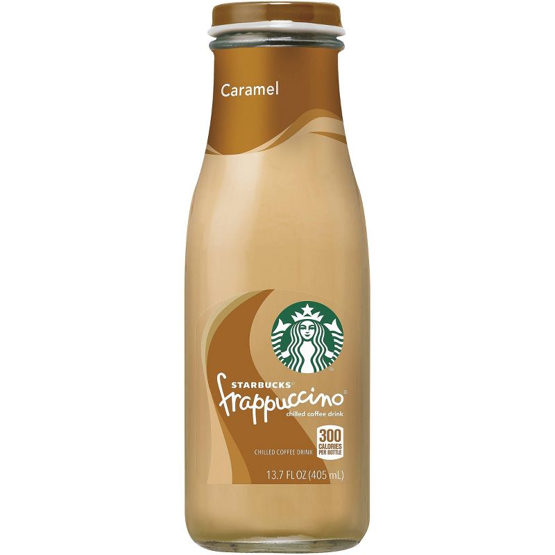 Starbucks Frappuccino Caramel Coffee Drink - 13.7 fl oz Glass Bottle, 1 of 7