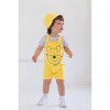 Disney Tigger Winnie the Pooh Baby French Terry Short Overalls T-Shirt and Hat 3 Piece Outfit Set Newborn to Infant - image 2 of 4