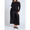 ELOQUII Women's Plus Size Asym Top With Tie - 4 of 4