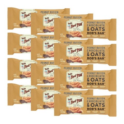 Bob's Red Mill Peanut Butter Chocolate and Oats Bar - Case of 12/1.76 oz