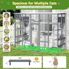 Sandinrayli Catio Outdoor Cat Enclosure Window, 104" Wooden Large Catio Outside Cattery with Sloped Waterproof Cover - 2 of 4