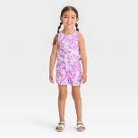 Toddler Girls' Tie-Dye Romper - Cat & Jack™ Violet