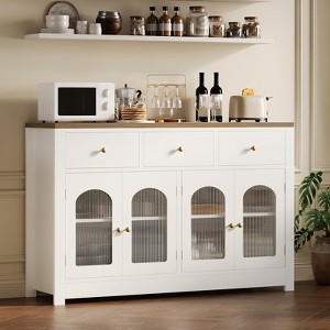 Buffet Cabinet with Storage, 55.1" Large Sideboard Buffet Cabinet - 1 of 4