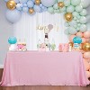 Wikineon Pink Tablecloth Sequin Table Overlays Wedding Decoration Rectangular Party Tablecloths Sequin Table Drapes for Patio Birthday 90x90inch - 3 of 4