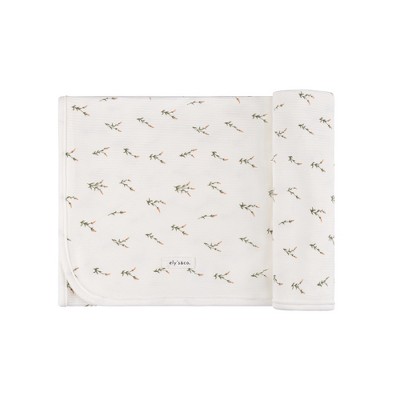 Ely's & Co. Baby Ribbed Cotton Receiving Blanket