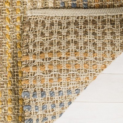 Lustrous Sheen Ivory Jute 7'6" x 9'6" Hand-Knotted Area Rug