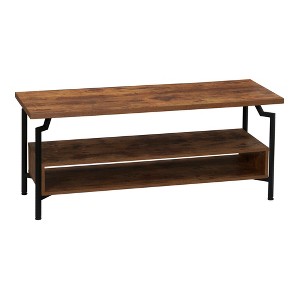 Household Essentials Crown TV Stand with Storage Compartment - 1 of 4